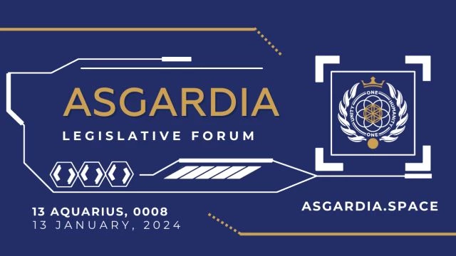Asgardia Legislative Forum on 13 Aquarius 0008 Pt1