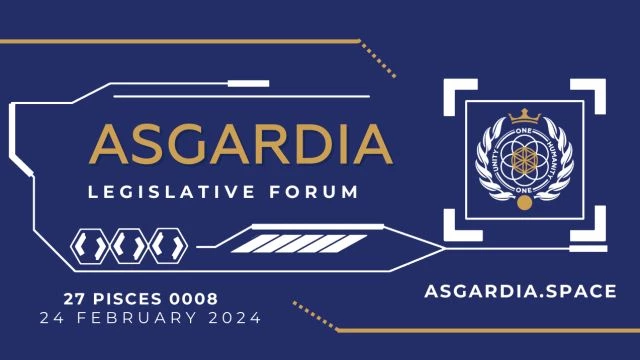 Asgardia Legislative Forum on  27 Pisces 0008 Pt 2