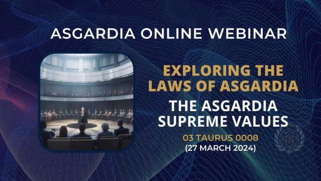 The Asgardia Supreme Values Webinar