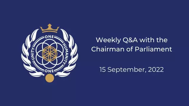 Live QA With the Chairman of Parliament on 15-Sep-22