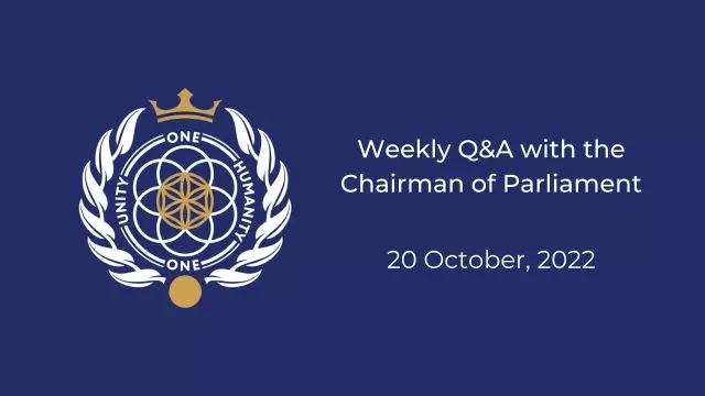 Live QA With the Chairman of Parliament on 20 October, 2022 on 20-Oct-22-20:50:05